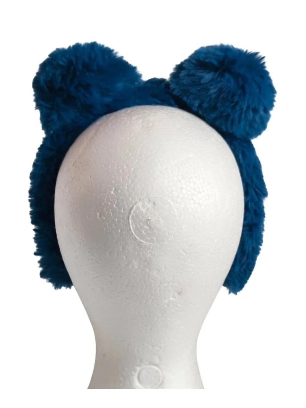 Fluffy Plush Headband Blue Plush Cat Ears Buttery Soft Fluffy New